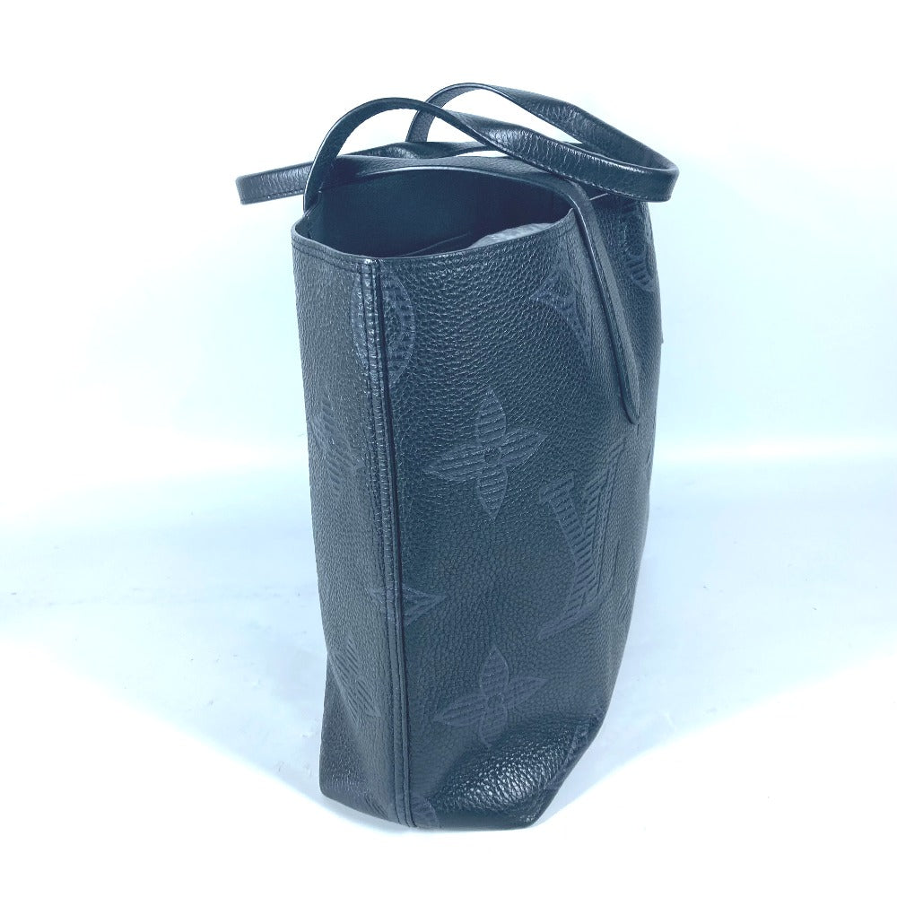 LOUIS VUITTON Shoulder Bag M57290 leather black Monogram Giant Shadow Hippo Voyage NV mens