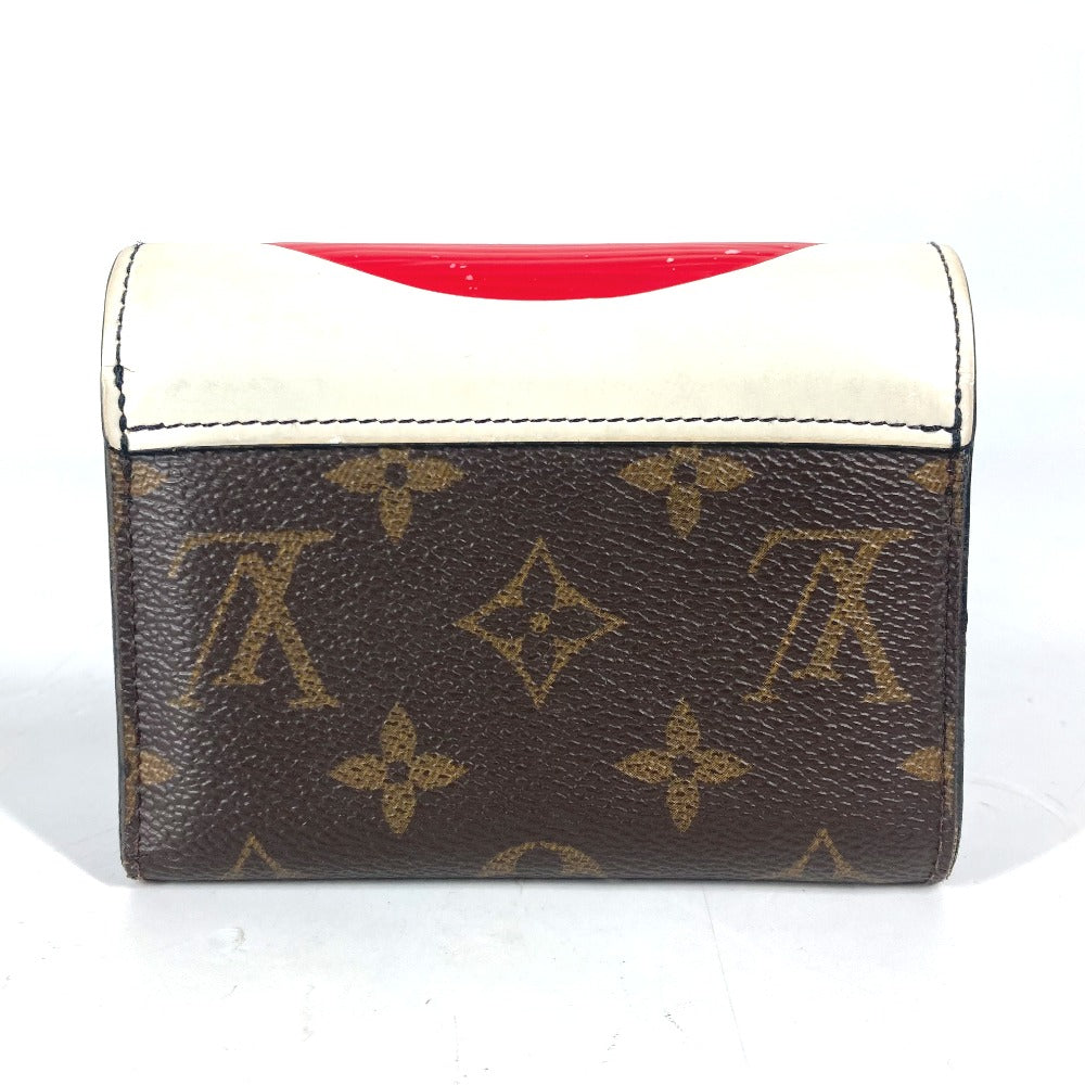 LOUIS VUITTON Trifold wallet M67257 Monogram Canvas, Epi Leather Brown Monogram Kabuki Portefeuille Victorine Women