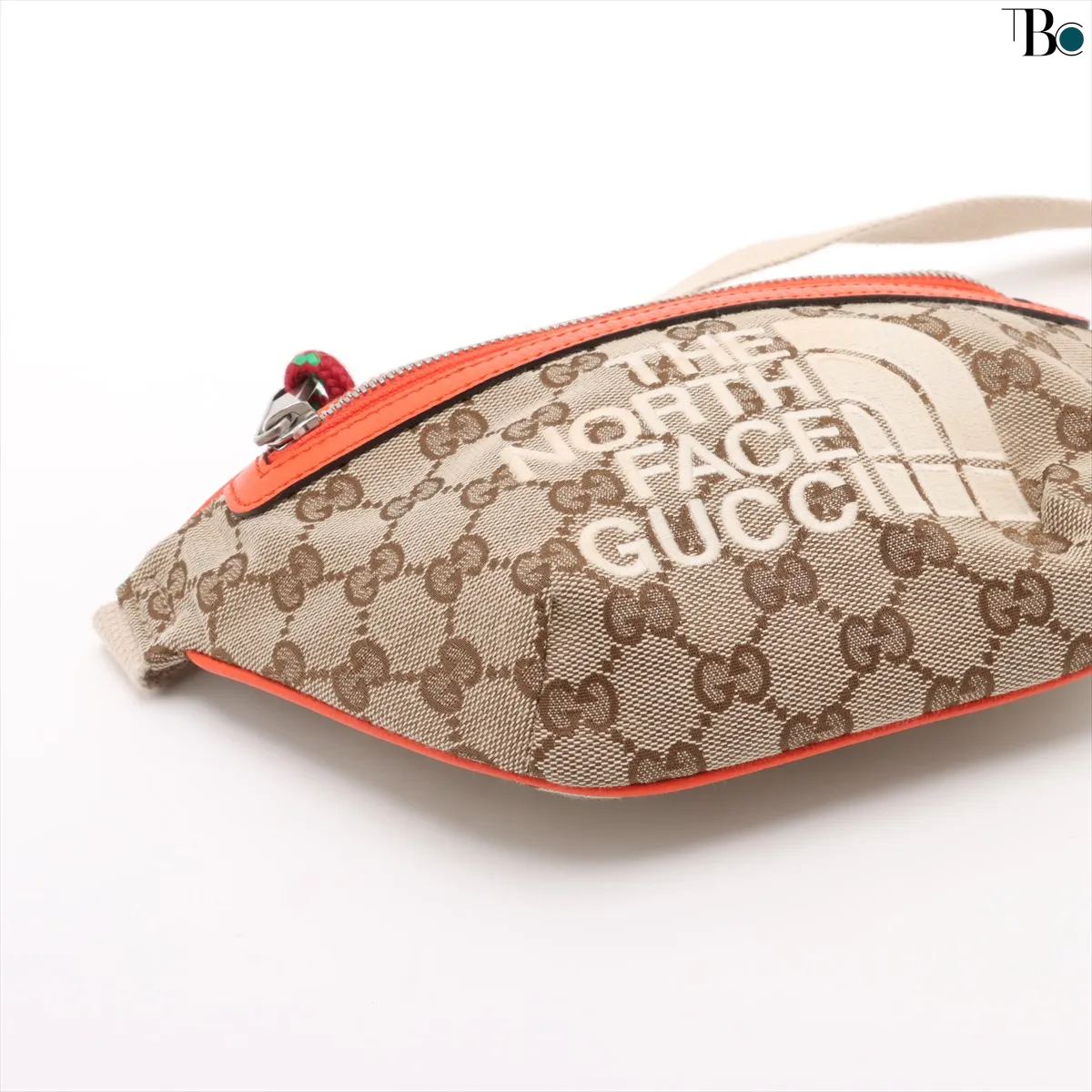 Gucci Ophidia Zip Belt Bag Gg Velvet Beige Canvas Clutche & Pouche Bag ( )