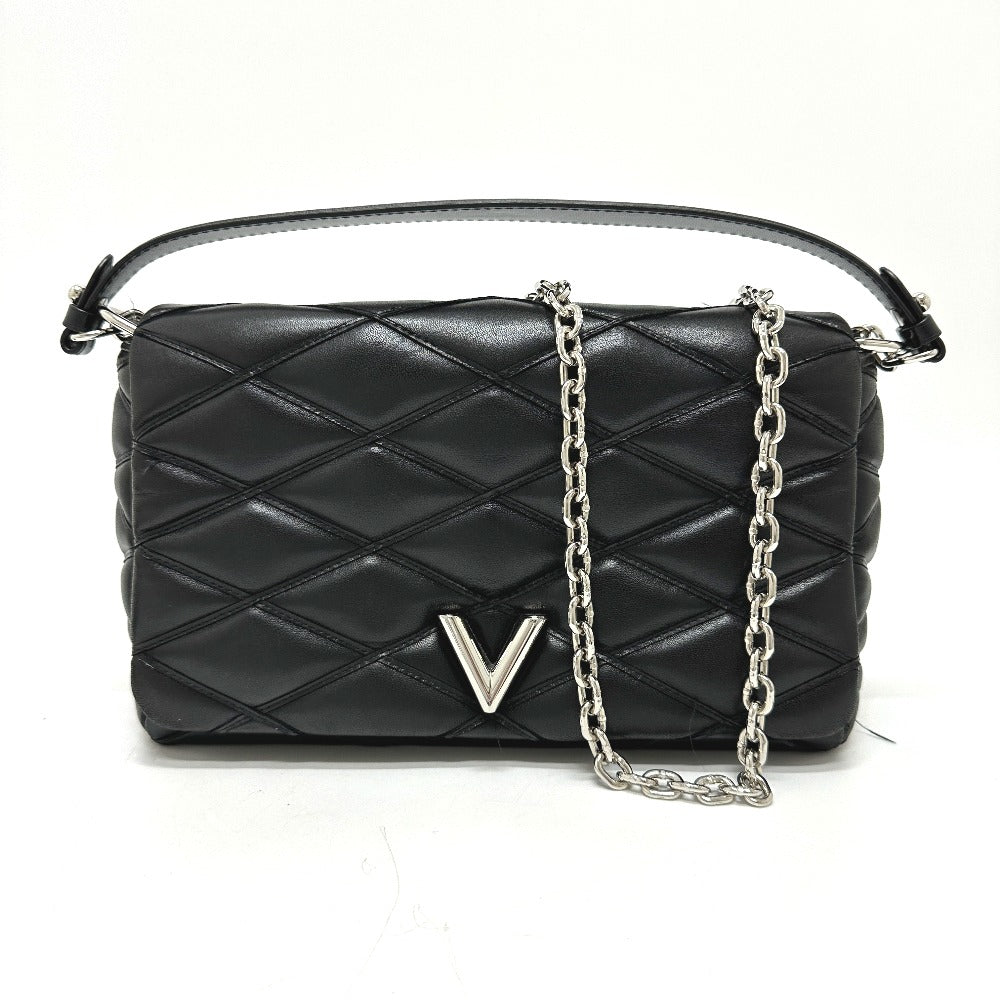 LOUIS VUITTON Shoulder Bag M50216 leather black quilting Martage Women