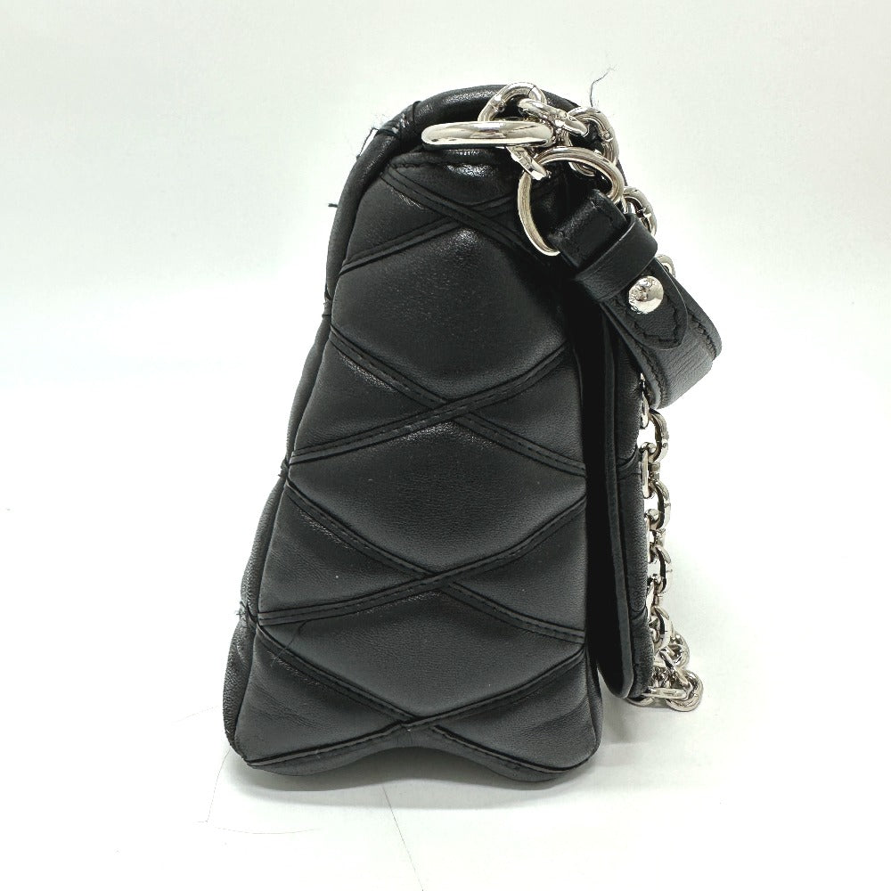 LOUIS VUITTON Shoulder Bag M50216 leather black quilting Martage Women