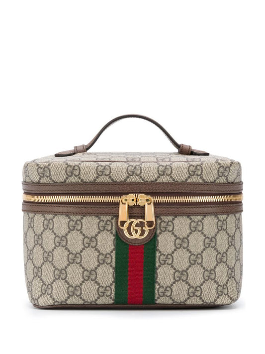 Gucci Leather Canvas Handbag