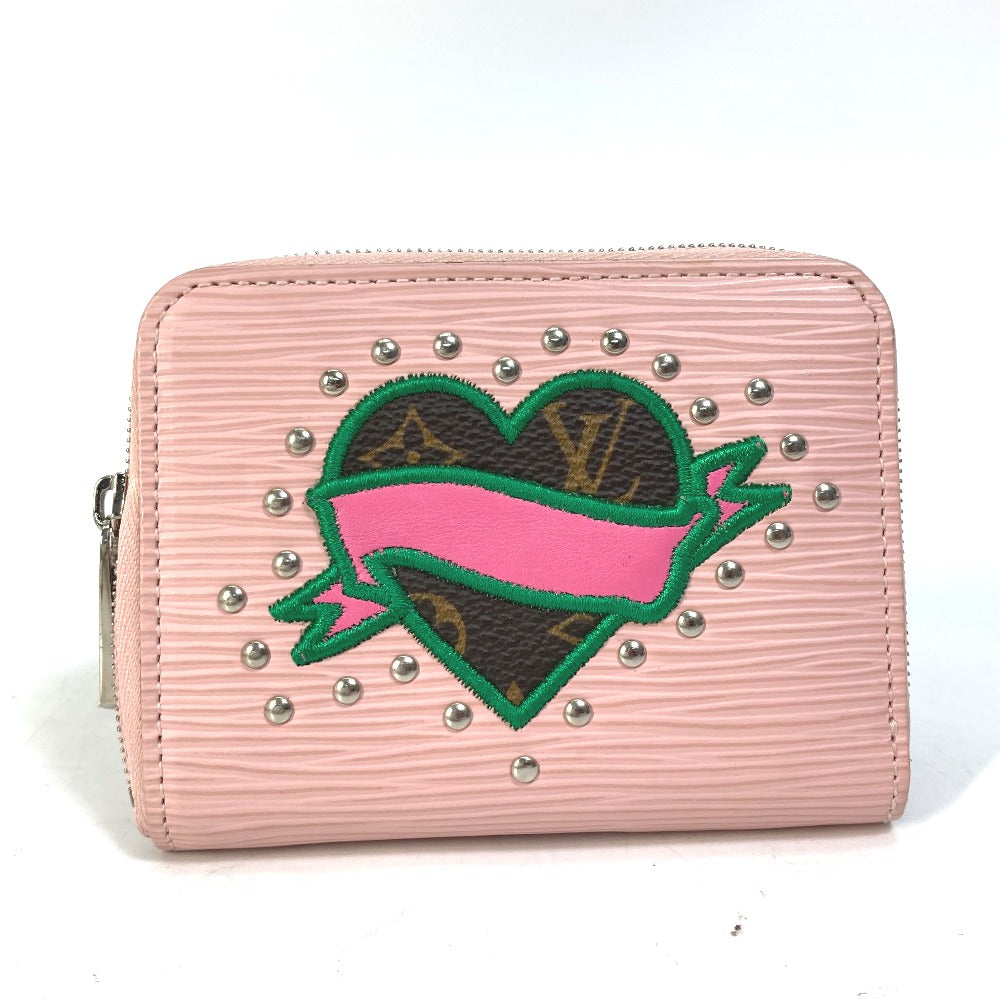 LOUIS VUITTON Coin case M63723 Epi Leather pink epi stories Zip around purse Women