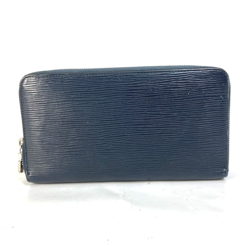 LOUIS VUITTON Long Wallet Purse M62644 Epi Leather Navy travel case long wallet Zippy Organizer NM mens