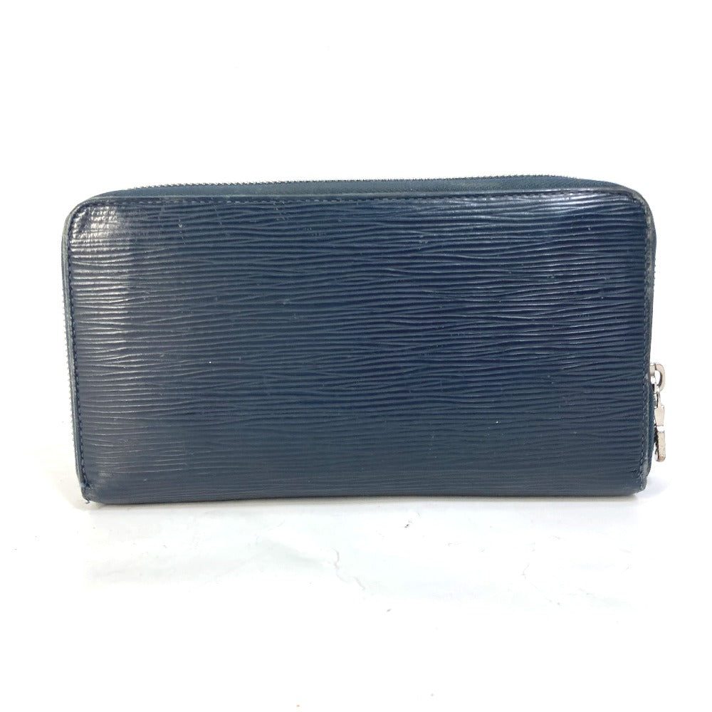 LOUIS VUITTON Long Wallet Purse M62644 Epi Leather Navy travel case long wallet Zippy Organizer NM mens