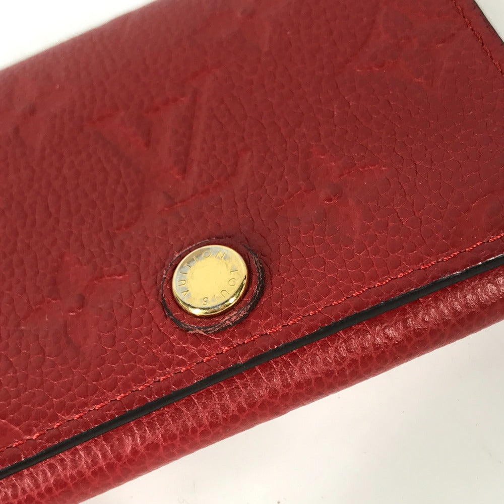 LOUIS VUITTON Card Case Monogram Ann Platt Leather Red Monogram Ann Platt Annevelt Cult De Vigitte Women