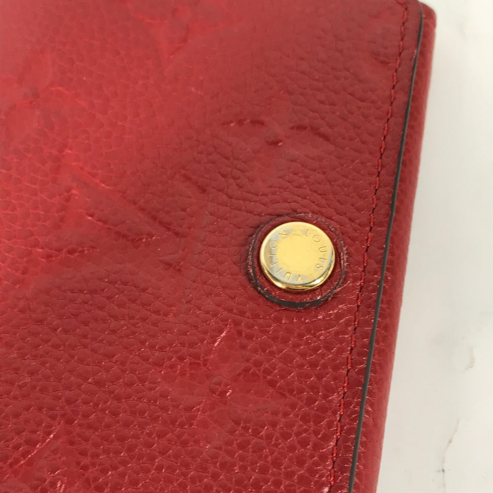 LOUIS VUITTON Card Case Monogram Ann Platt Leather Red Monogram Ann Platt Annevelt Cult De Vigitte Women
