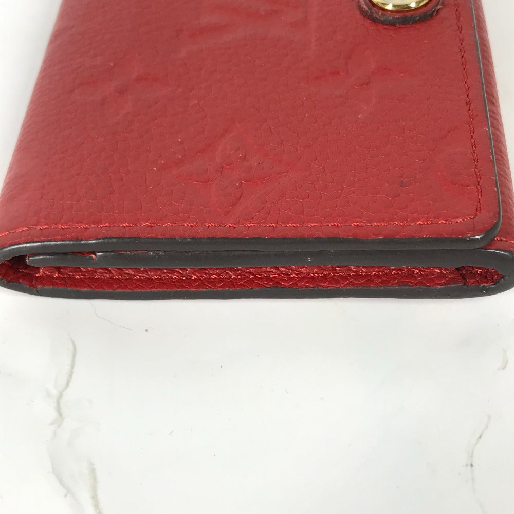 LOUIS VUITTON Card Case Monogram Ann Platt Leather Red Monogram Ann Platt Annevelt Cult De Vigitte Women