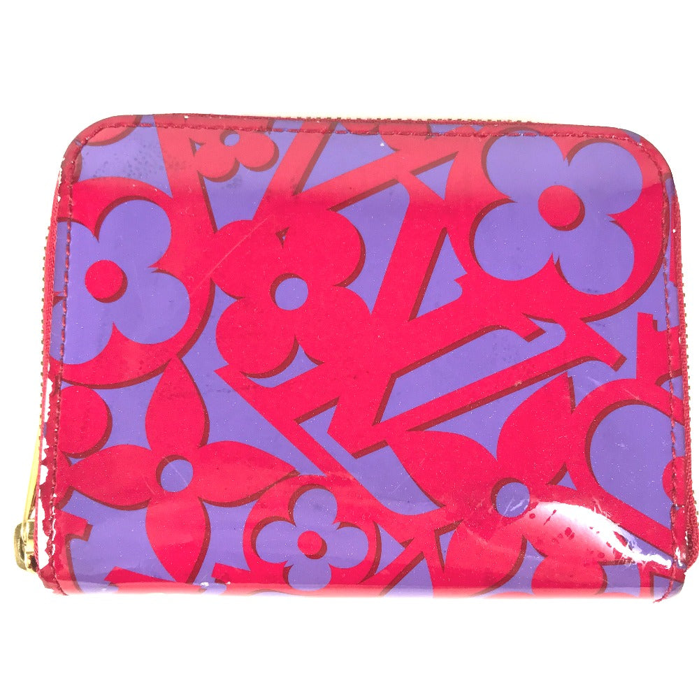 LOUIS VUITTON Coin case M90130 Patent leather purple 2014 Valentine Sweet Monogram Zip around purse Women