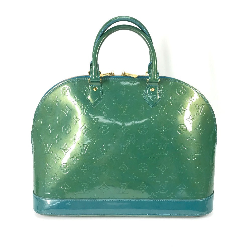 LOUIS VUITTON Handbag M93628 Monogram Vernis green Monogram Vernis Alma GM