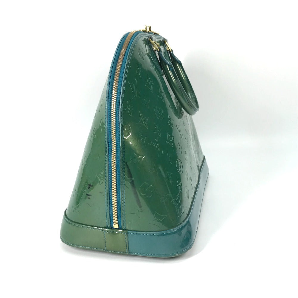 LOUIS VUITTON Handbag M93628 Monogram Vernis green Monogram Vernis Alma GM