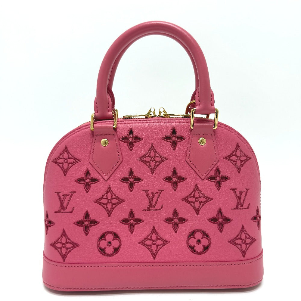 LOUIS VUITTON Handbag M22878 leather pink LV Broderie Anglaise Alma BB