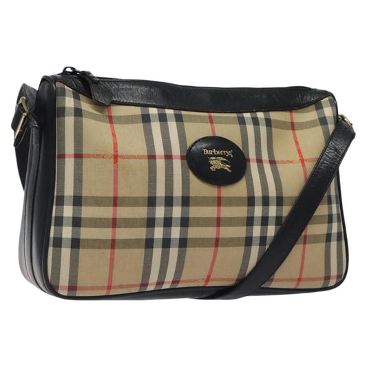 Burberry Nova Check Beige Canvas Shoulder Bag ( )