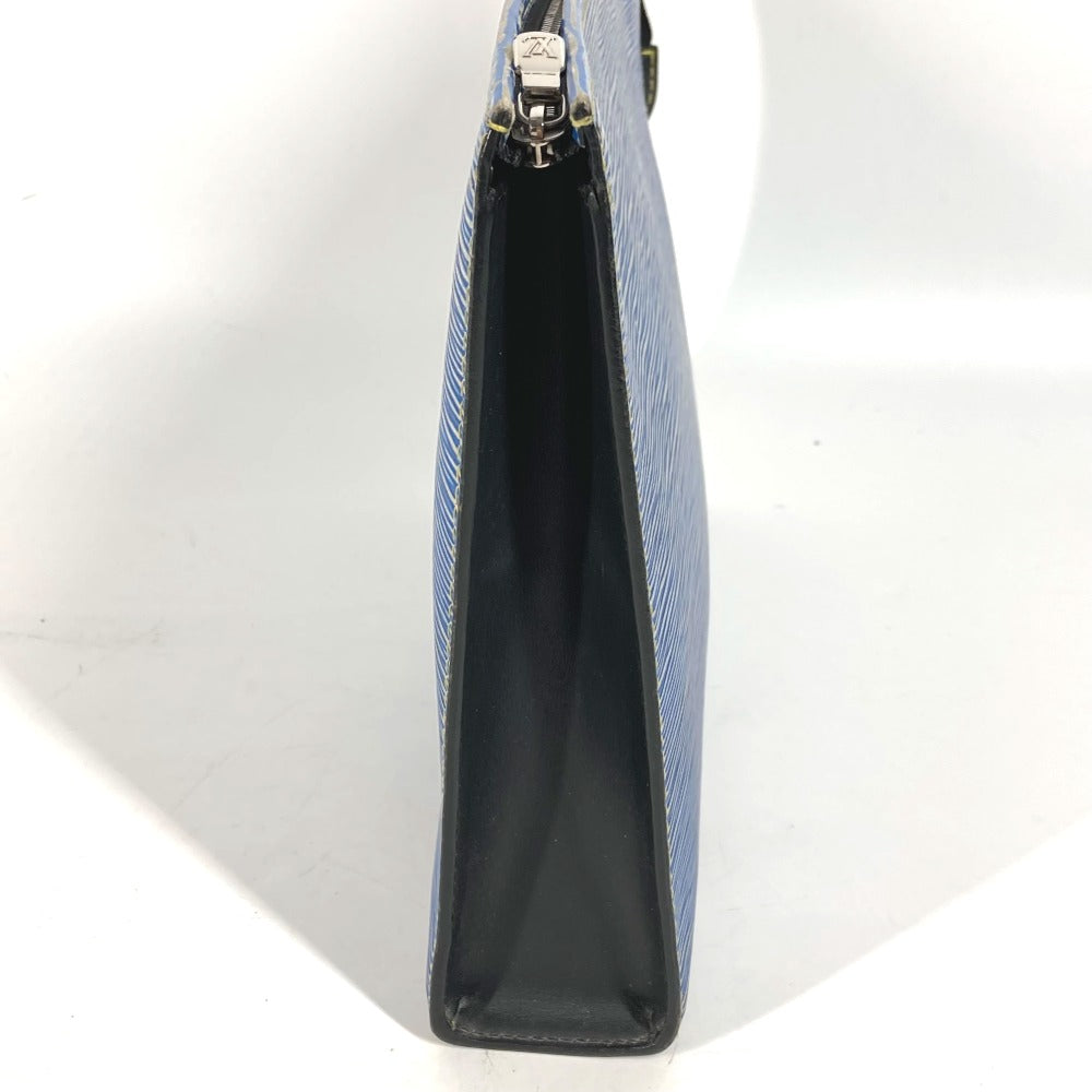 LOUIS VUITTON business bag Epi Leather blue Epi denim posh toilette mens