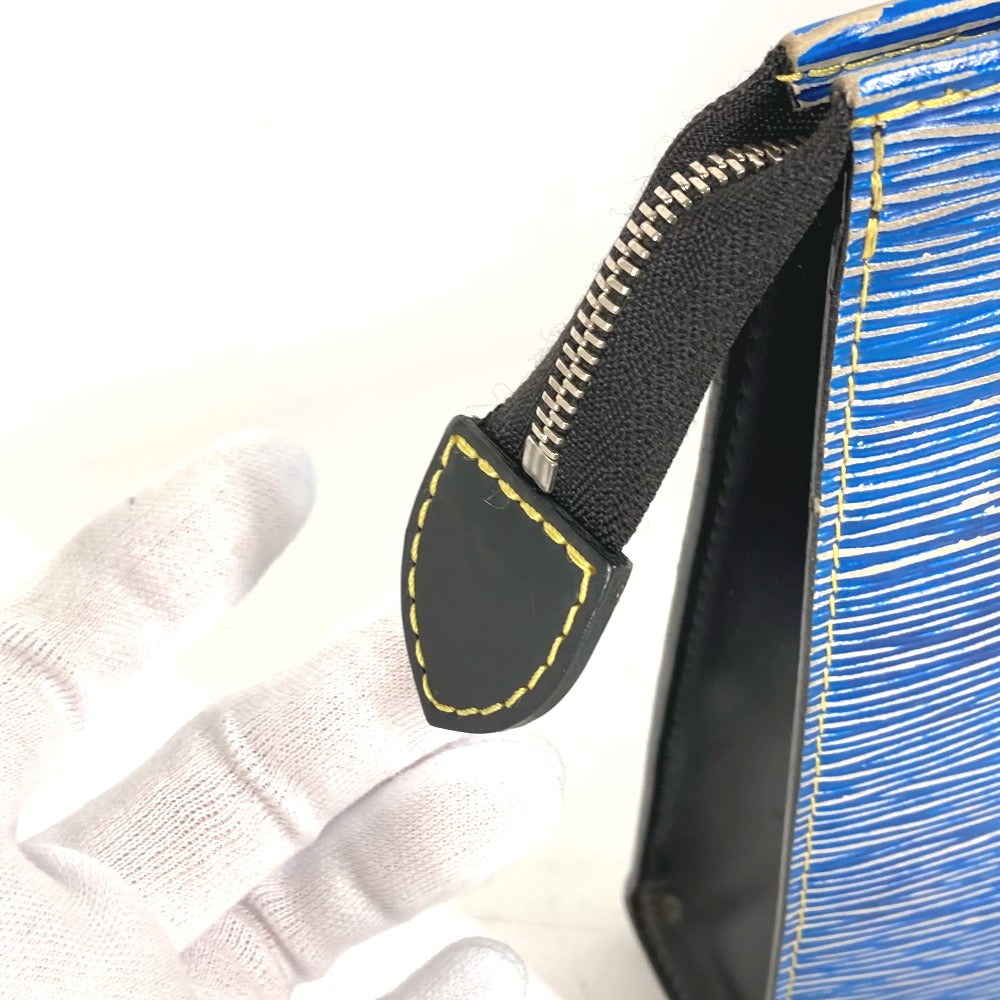 LOUIS VUITTON business bag Epi Leather blue Epi denim posh toilette mens