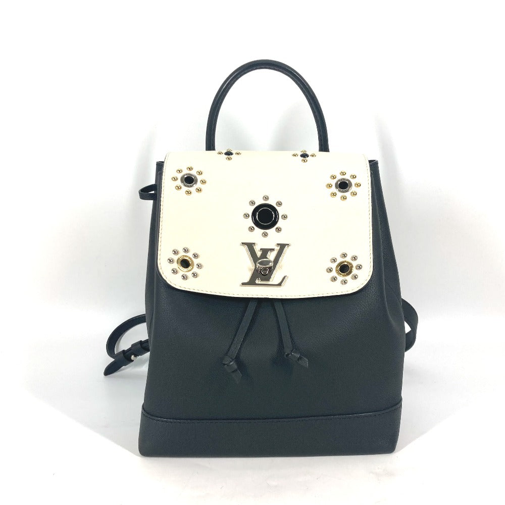 LOUIS VUITTON Backpack M54108 leather black Rock Me Backpack Studs Women