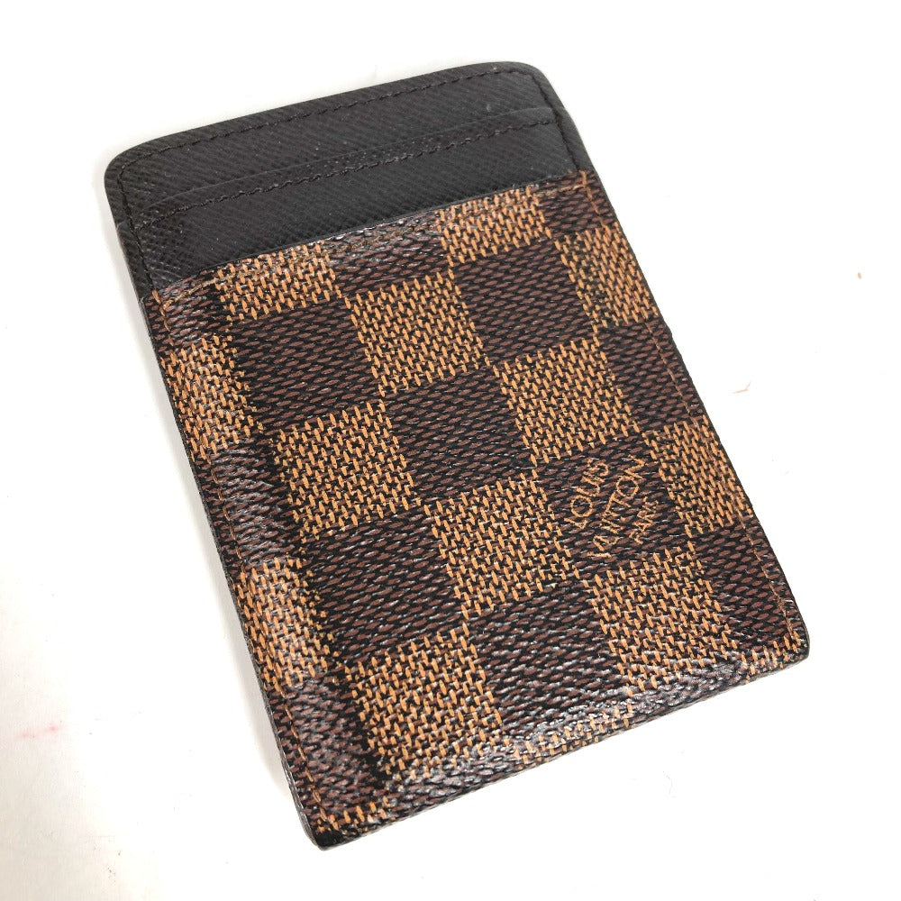 LOUIS VUITTON Card Case Damier canvas Brown Damier Porte Cartes Pance Women