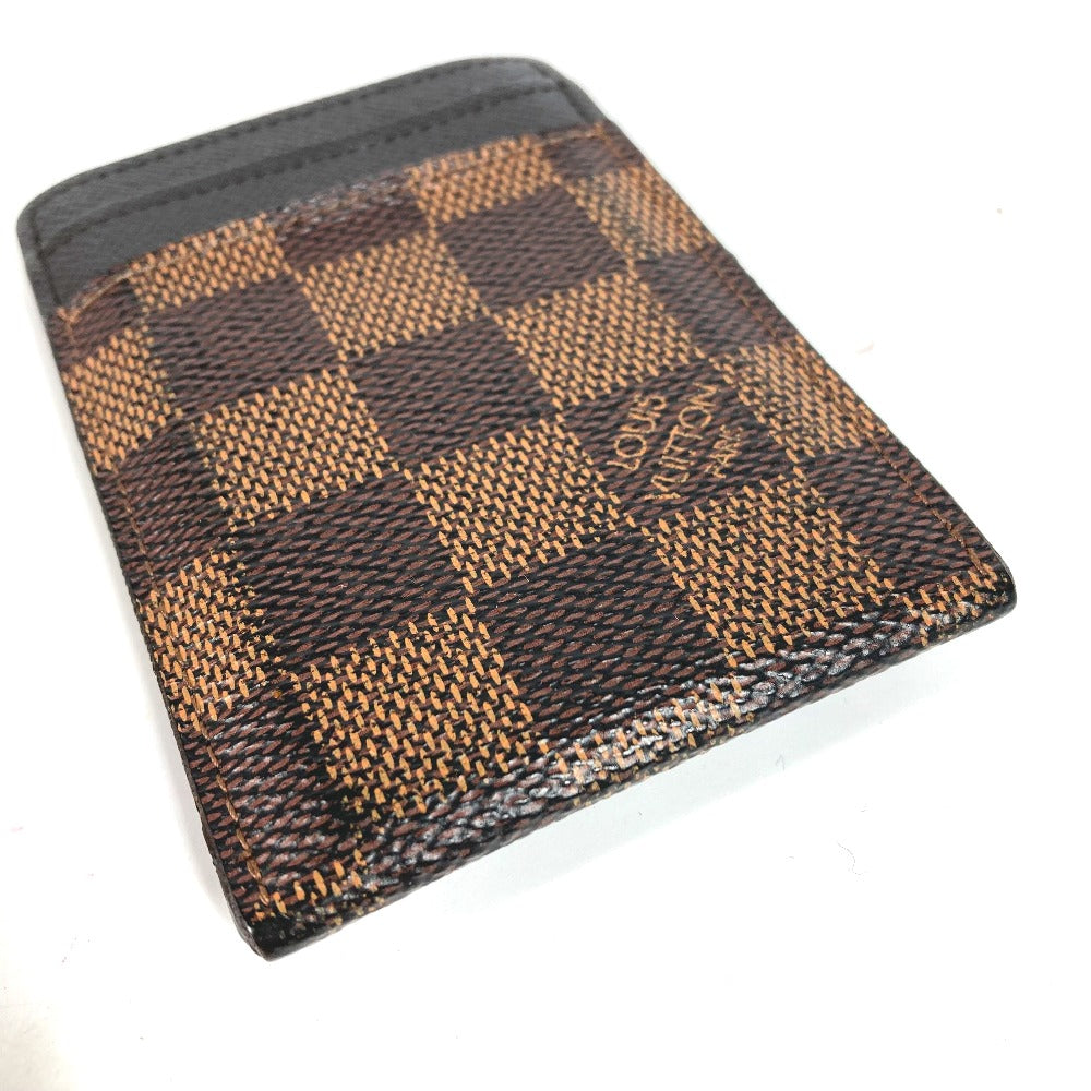 LOUIS VUITTON Card Case Damier canvas Brown Damier Porte Cartes Pance Women