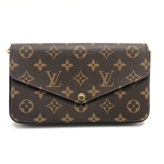 LOUIS VUITTON Shoulder Bag Monogram canvas Brown Pochette Felice Women