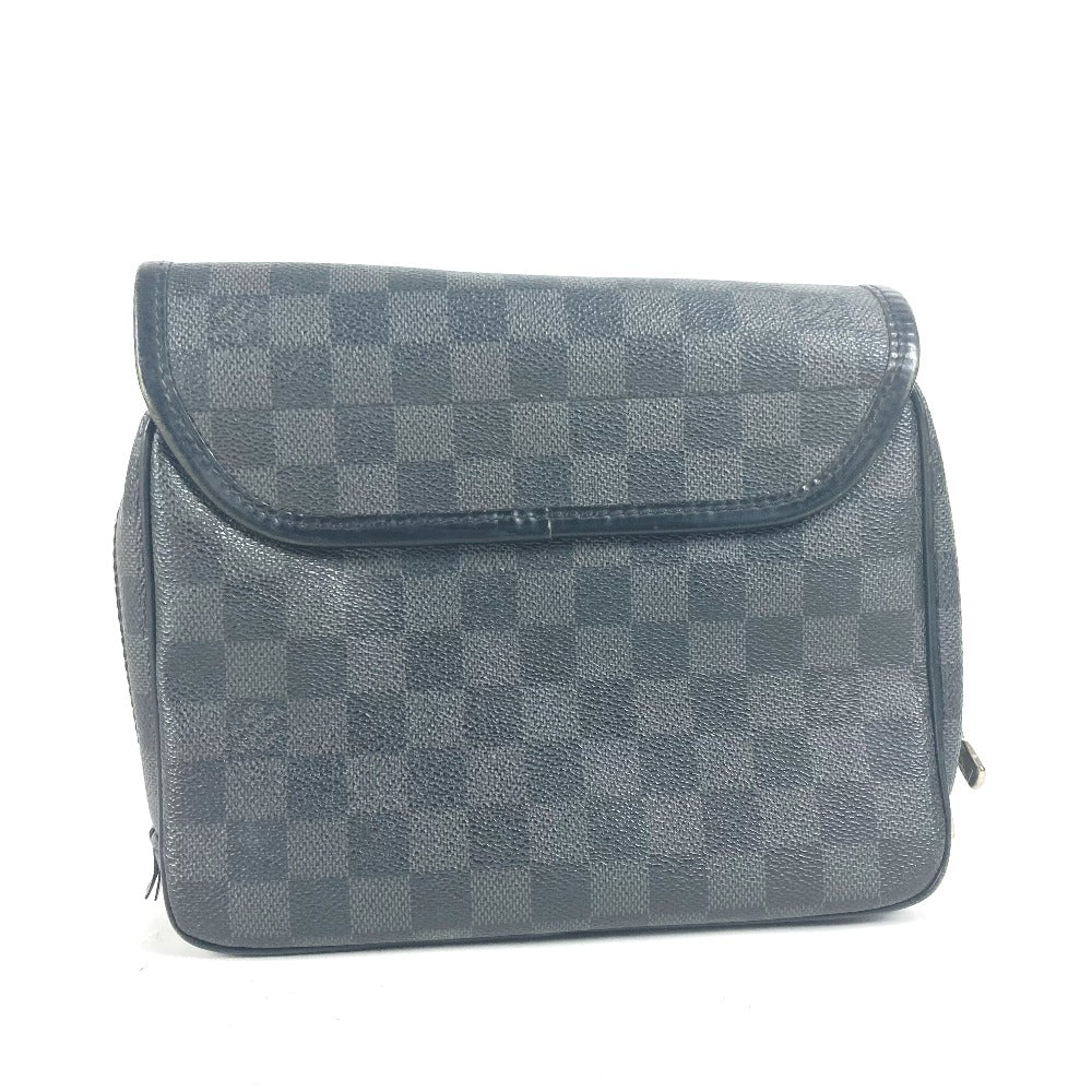 LOUIS VUITTON Pouch N41419  Damier Grafitto Canvas black Damier Grafitte Truth Suspendable mens