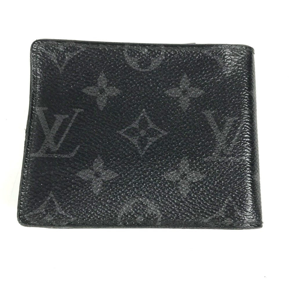 LOUIS VUITTON Folded wallet M62480 Monogram Eclipse Canvas black Monogram Eclipse Portefeuille wallet mens