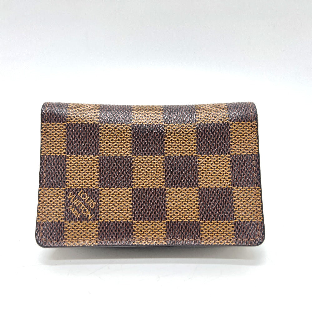 LOUIS VUITTON Card Case M60502 Damier canvas Brown Organizer De Poch Women