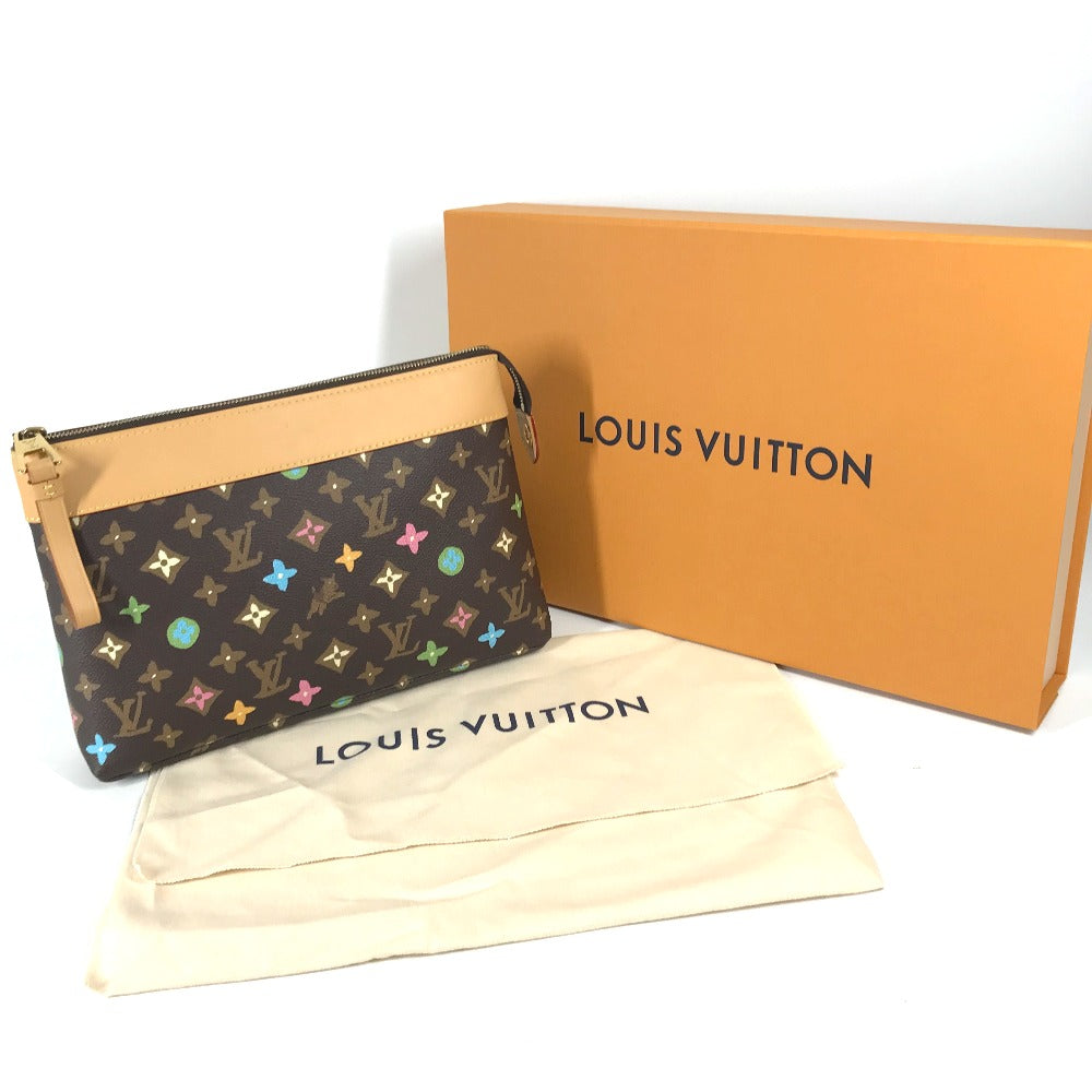 LOUIS VUITTON Clutch bag M83568 Canvas, Monogram Craggy Canvas Brown Monogram Craggy Pochette Voyage Souple