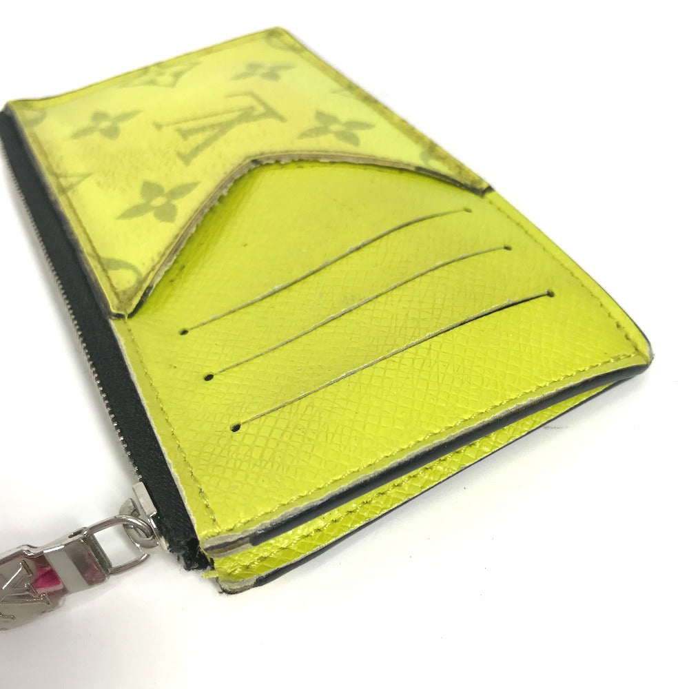 LOUIS VUITTON Coin case M30950 Taiga Leather, Monogram Canvas yellow Taigalama Coin card holder mens(Unisex)