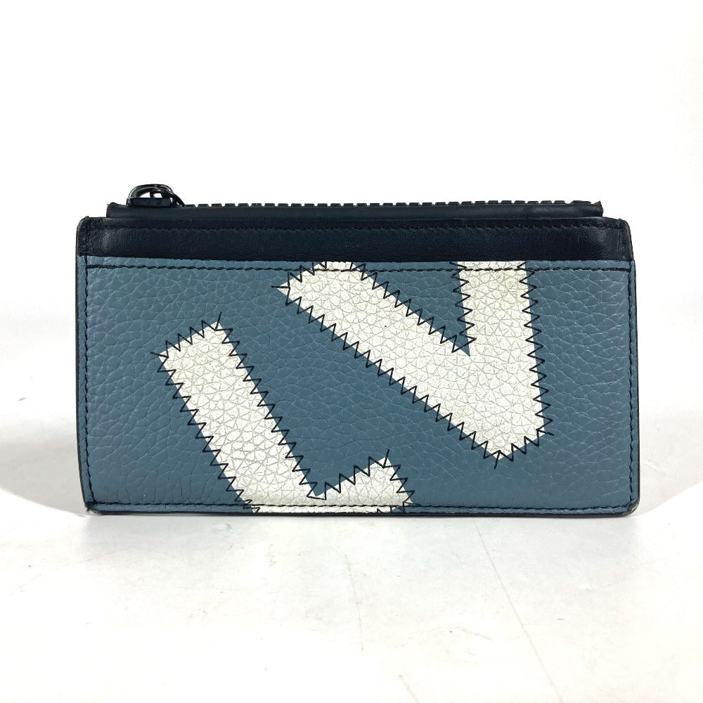 LOUIS VUITTON Coin case M81314 leather blue Coin card holder mens