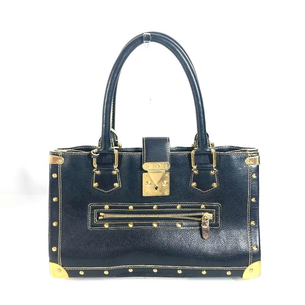 LOUIS VUITTON Tote Bag M91812 Suhari leather black Suhari Faburo Studs Women