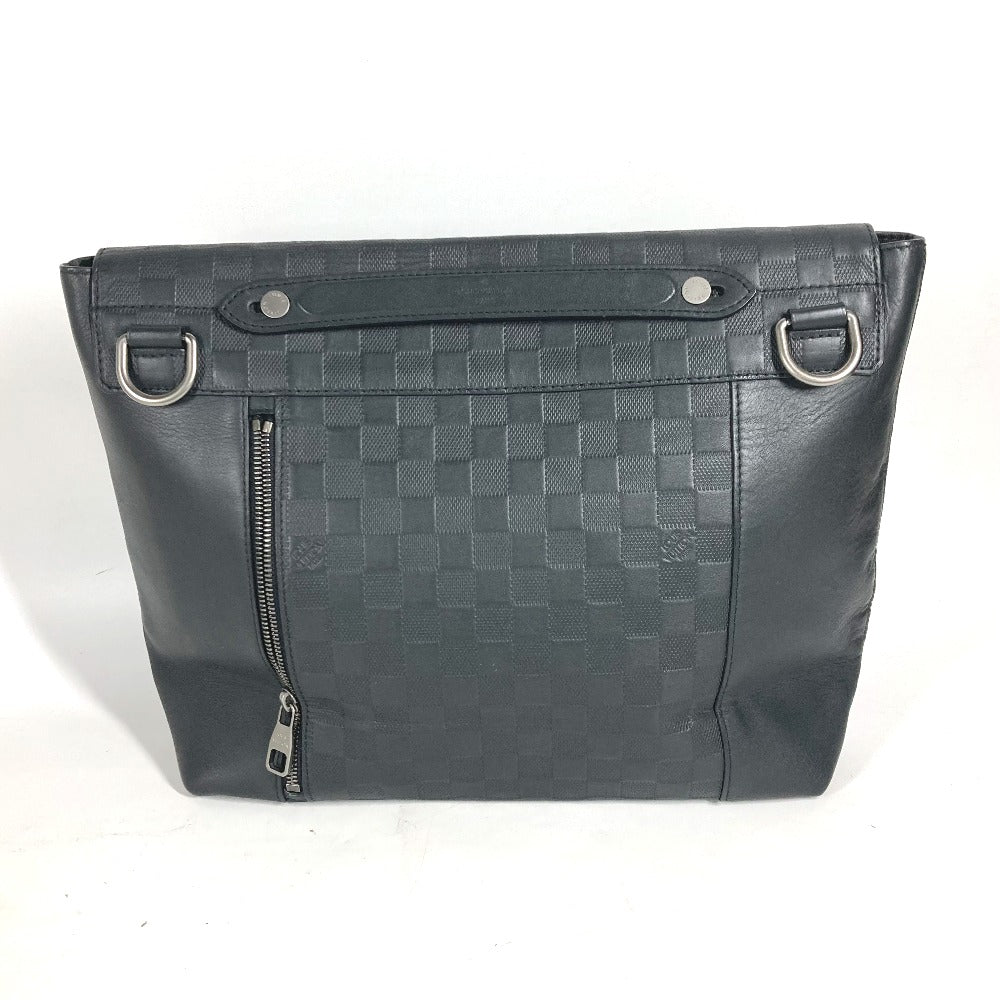 LOUIS VUITTON Handbag N41479 Damier Anfini Leather black Damier Anfini loft mens