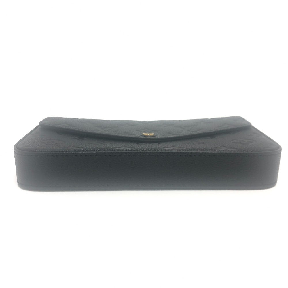 LOUIS VUITTON Shoulder Bag M82477 Monogram Ann Platt Leather black Pochette Felice