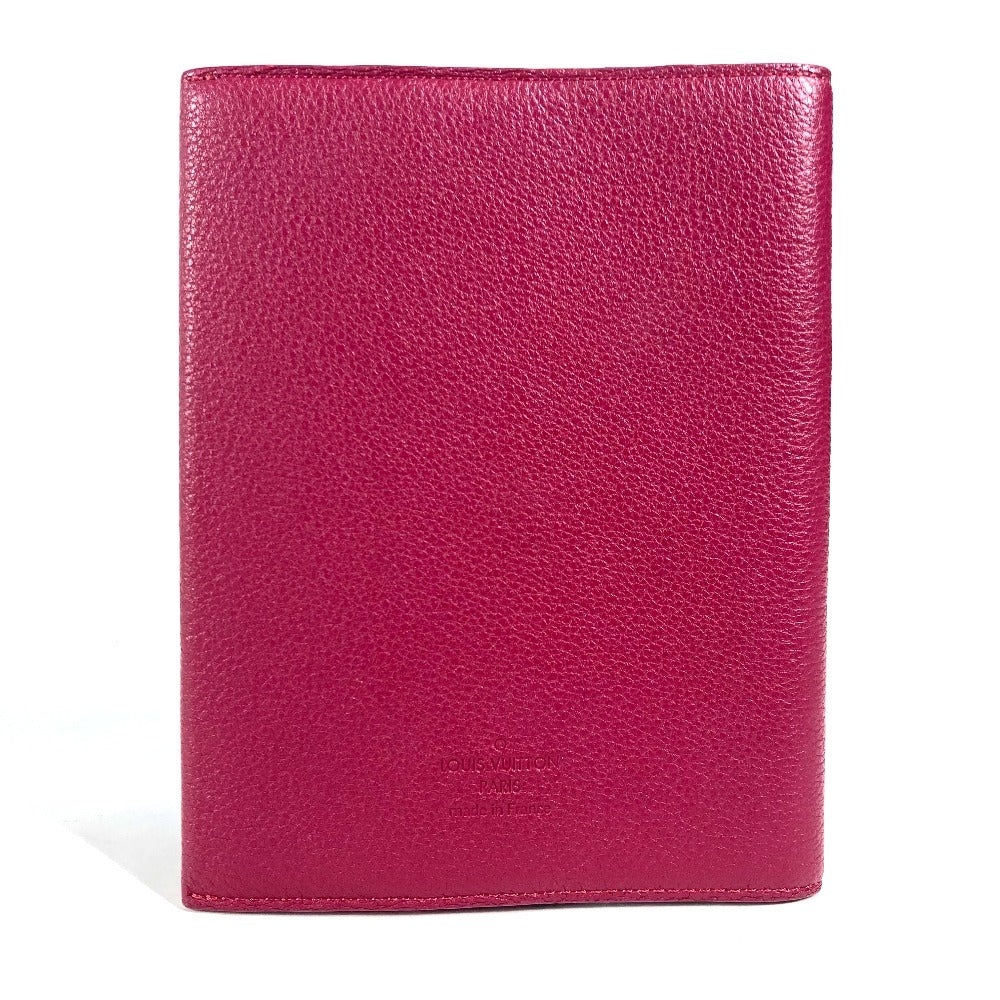 LOUIS VUITTON Note cover leather purple logo book cover Women