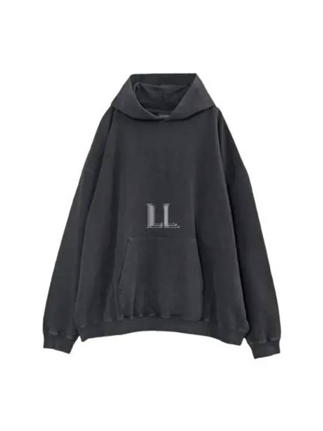Luxury Balenciaga Trending 2026 Back Logo Hooded Top Black