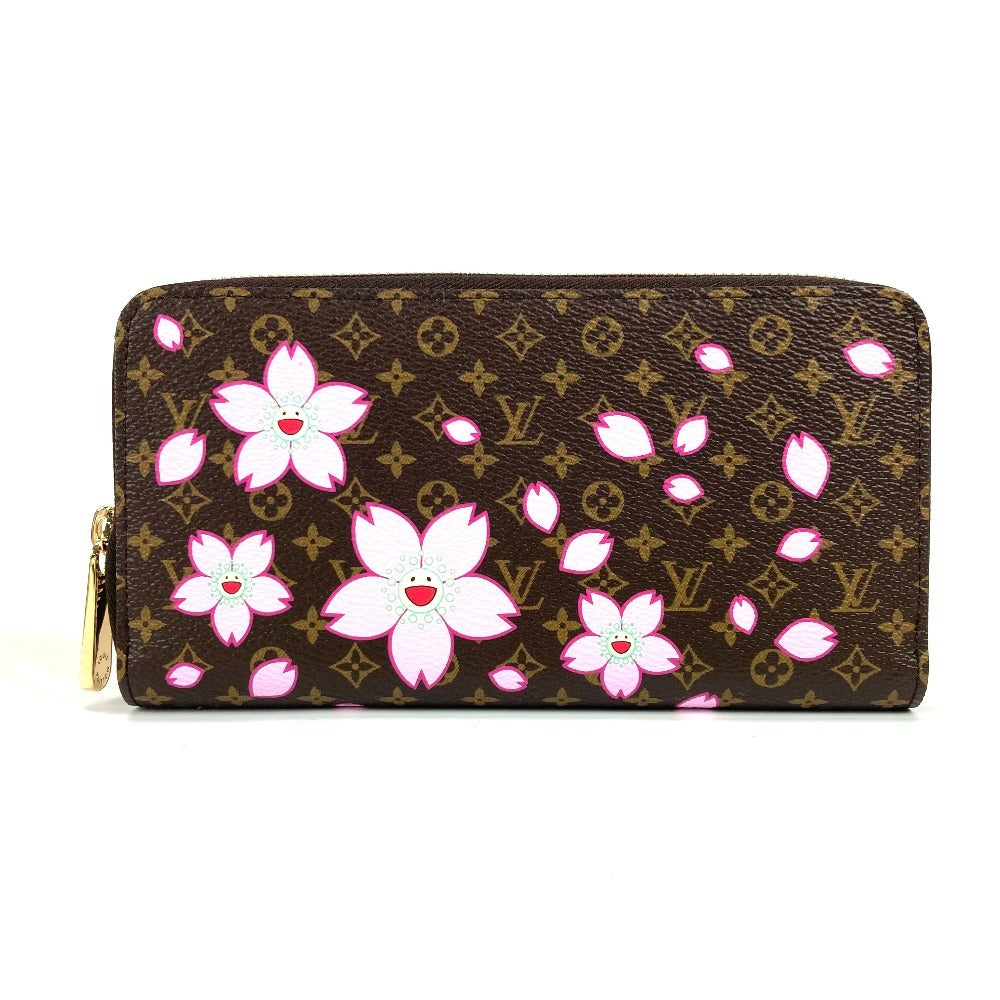 LOUIS VUITTON Long Wallet Purse M13433 Monogram canvas Brown Takashi Murakami monogram LV �~ TM Zippy Wallet Women