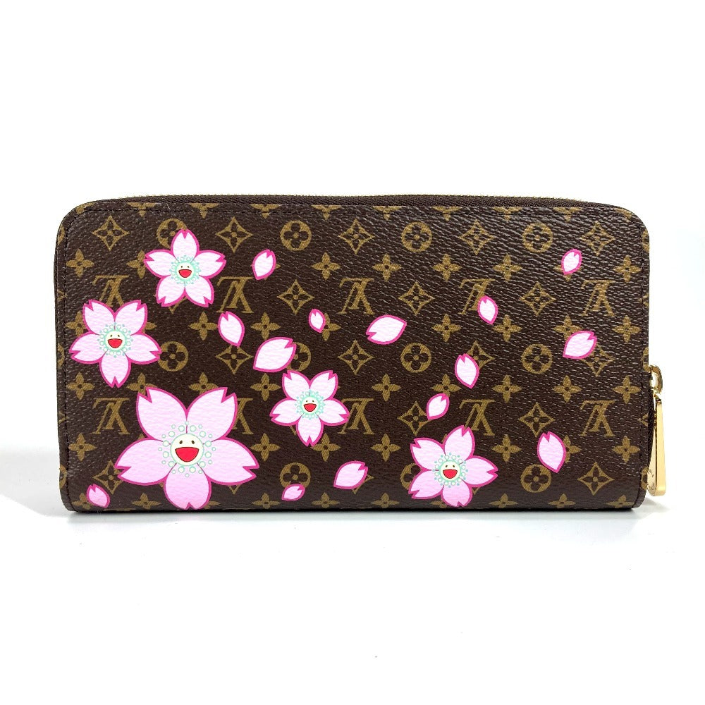 LOUIS VUITTON Long Wallet Purse M13433 Monogram canvas Brown Takashi Murakami monogram LV �~ TM Zippy Wallet Women