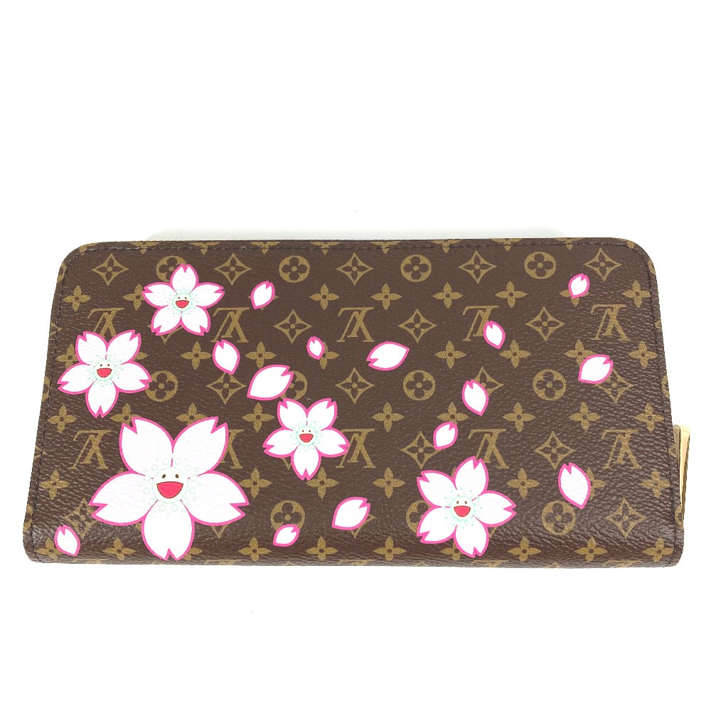 LOUIS VUITTON Long Wallet Purse M13433 Monogram canvas Brown Takashi Murakami monogram LV �~ TM Zippy Wallet Women