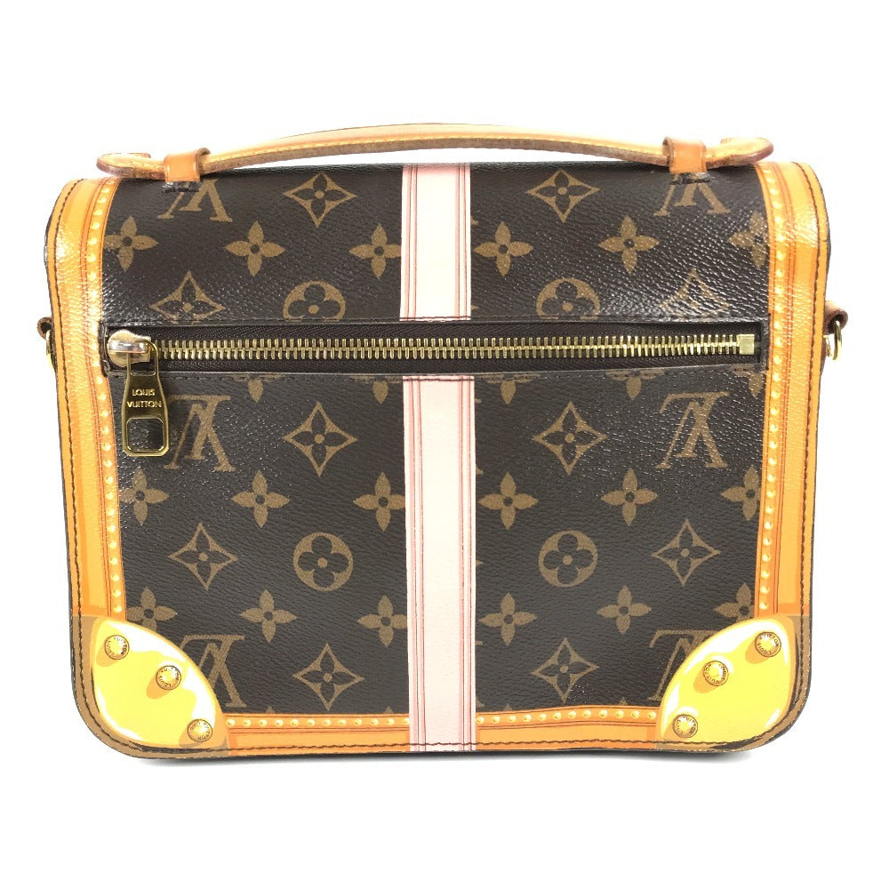 LOUIS VUITTON Handbag M43628 Monogram canvas Brown Monogram Summer Trunk Pochette Metis Women
