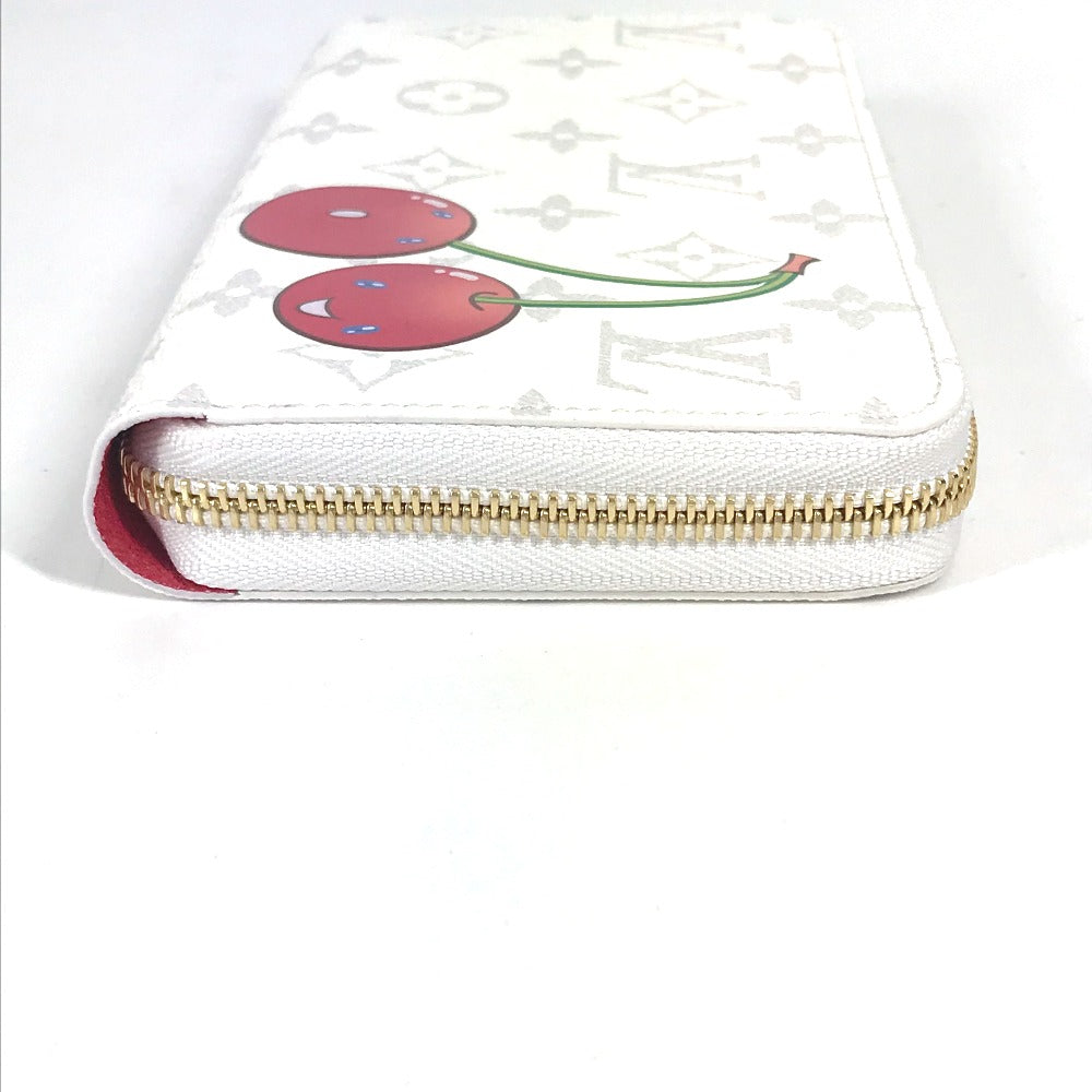 LOUIS VUITTON Long Wallet Purse M14240 Monogram canvas white Takashi Murakami collaboration monogram LV �~ TM Zippy Wallet unisex(Unisex)