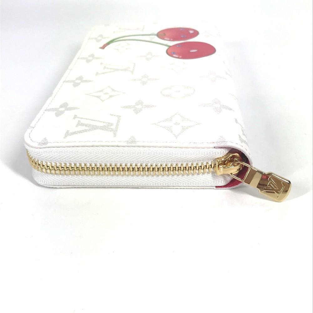 LOUIS VUITTON Long Wallet Purse M14240 Monogram canvas white Takashi Murakami collaboration monogram LV �~ TM Zippy Wallet unisex(Unisex)