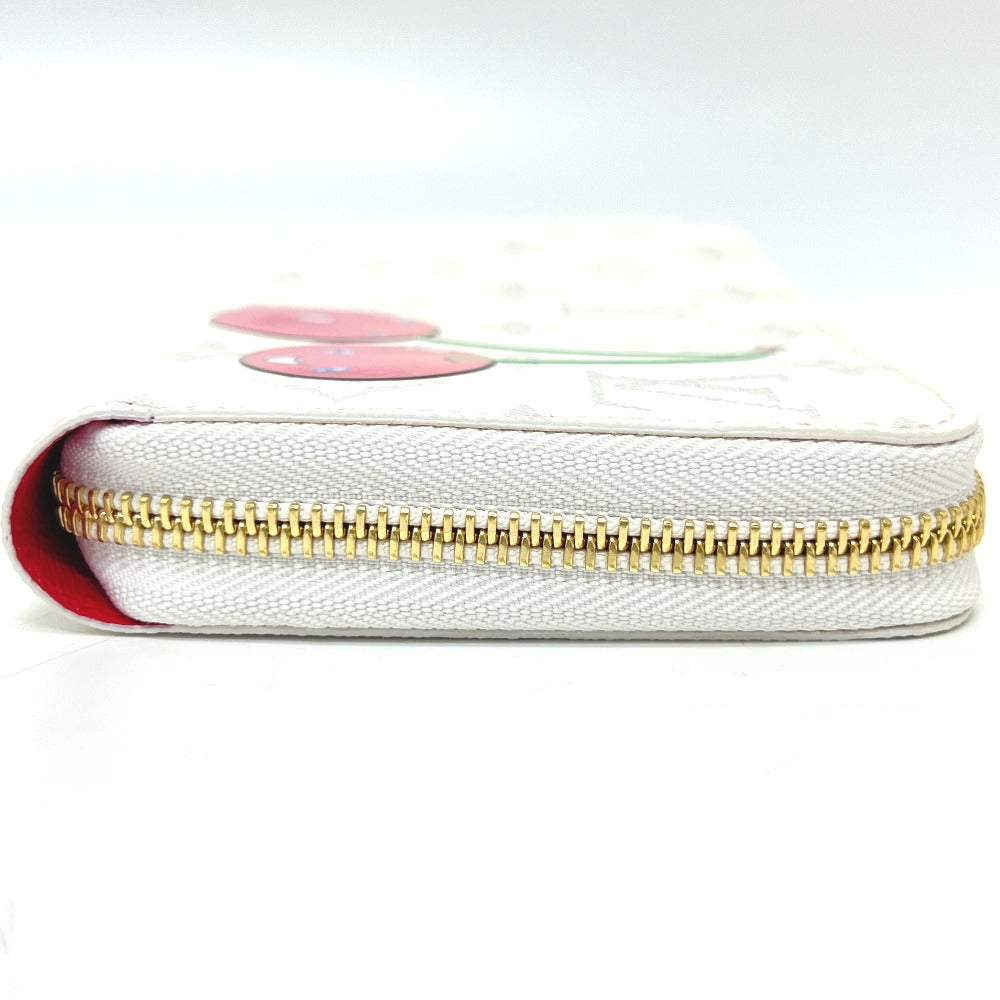 LOUIS VUITTON Long Wallet Purse M14240 Monogram canvas white Takashi Murakami collaboration monogram LV × TM Zippy wallet
