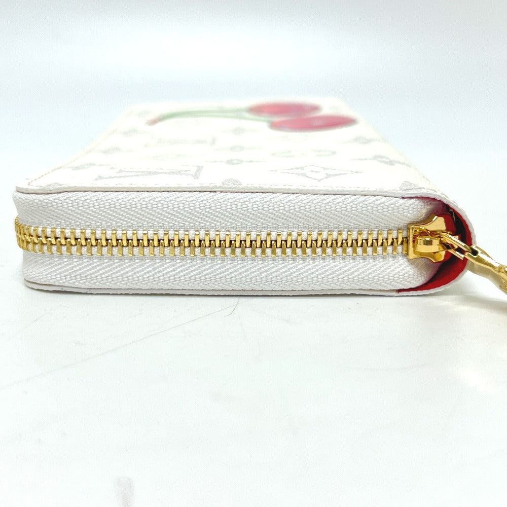 LOUIS VUITTON Long Wallet Purse M14240 Monogram canvas white Takashi Murakami collaboration monogram LV × TM Zippy wallet