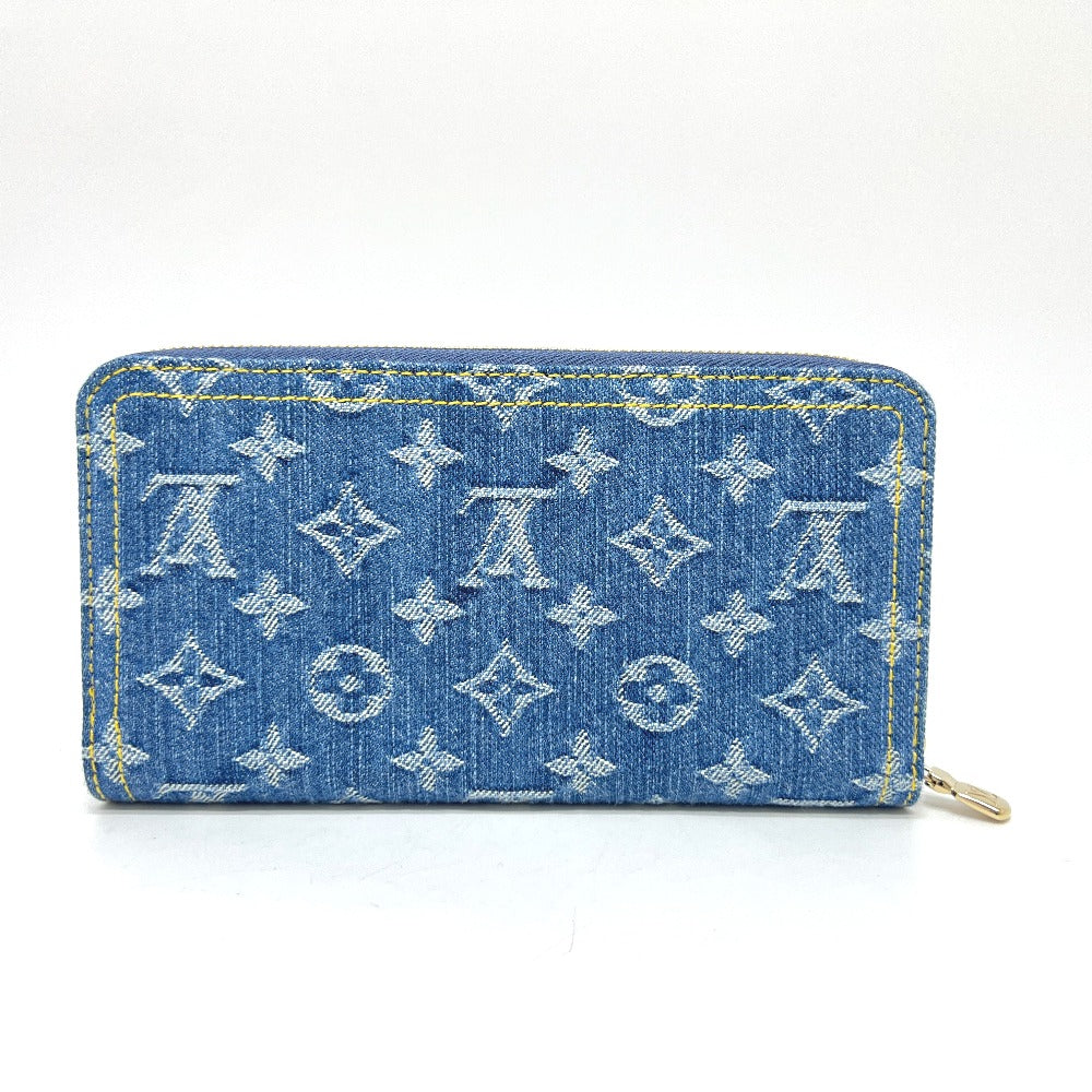 LOUIS VUITTON Long Wallet Purse M23161 Monogram denim blue Takashi Murakami collaboration monogram denim LV × TM Zippy wallet
