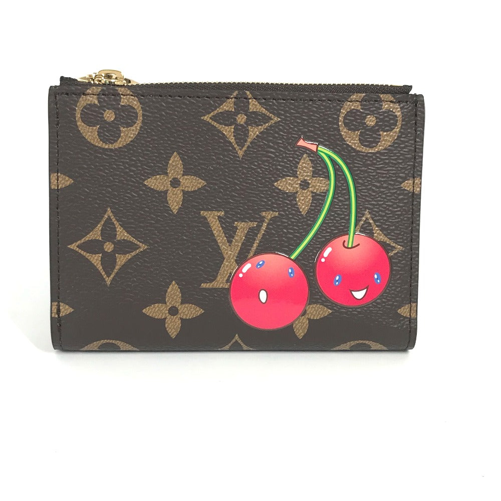 LOUIS VUITTON Folded wallet M13420 Monogram canvas Brown Takashi Murakami collaboration monogram LV �~ TM Portefeuille�ELisa unisex(Unisex)