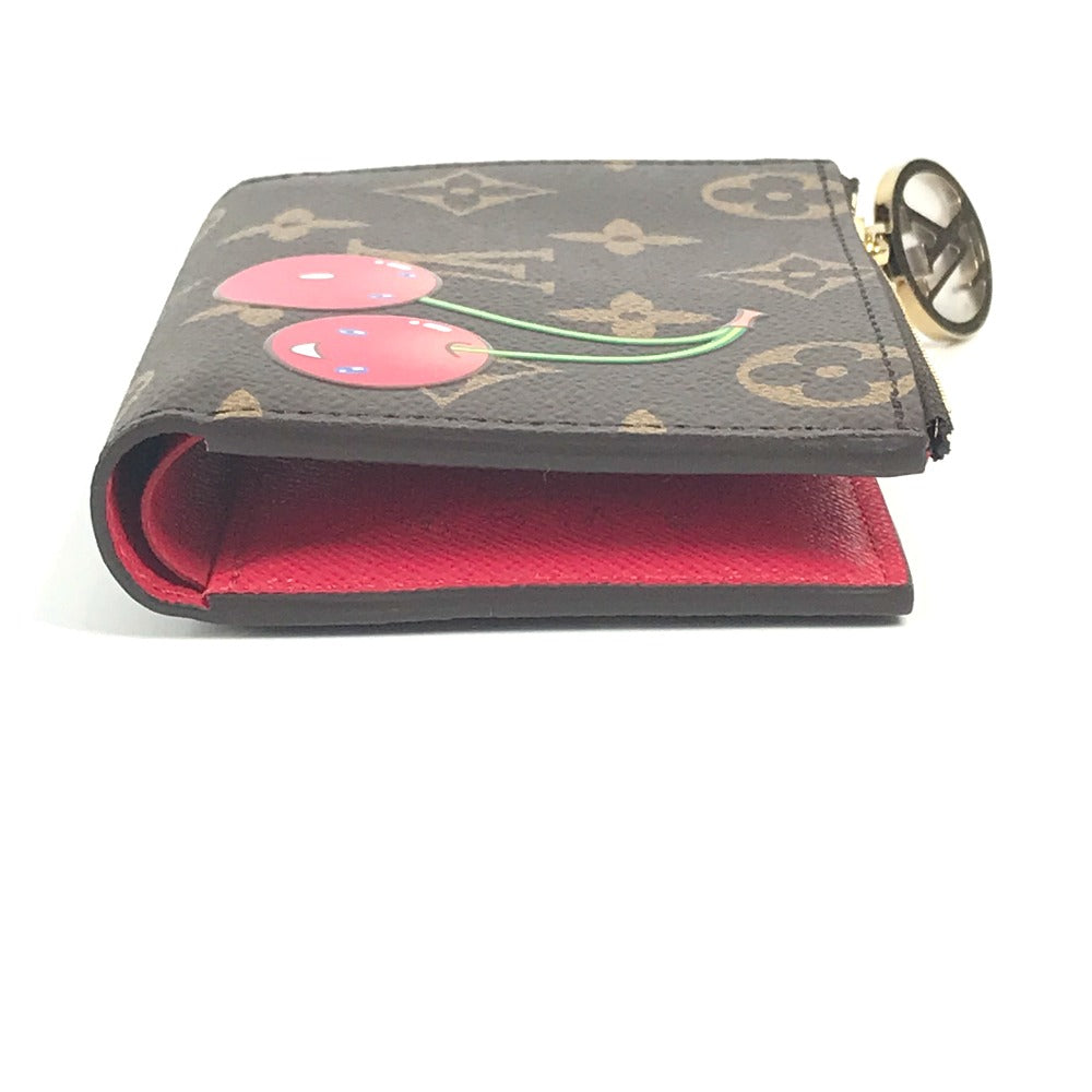 LOUIS VUITTON Folded wallet M13420 Monogram canvas Brown Takashi Murakami collaboration monogram LV �~ TM Portefeuille�ELisa unisex(Unisex)