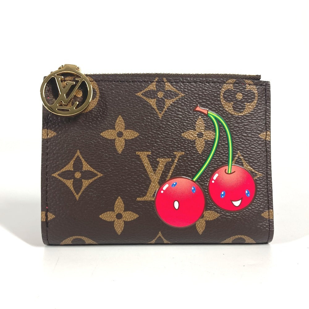LOUIS VUITTON Folded wallet M13420 Monogram canvas Brown Takashi Murakami collaboration monogram LV × TM Portefeuille Lisa
