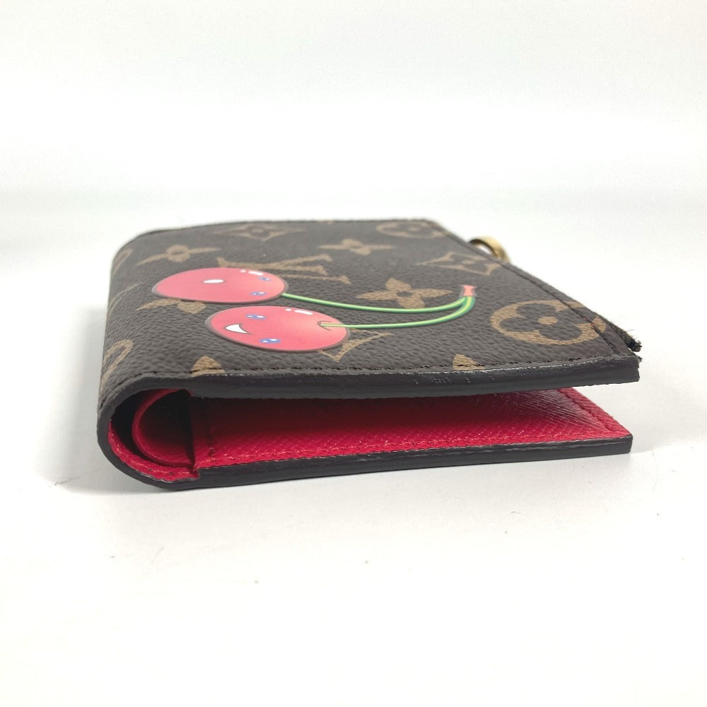 LOUIS VUITTON Folded wallet M13420 Monogram canvas Brown Takashi Murakami collaboration monogram LV × TM Portefeuille Lisa