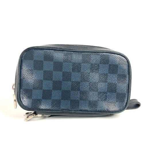 LOUIS VUITTON Clutch bag N63504 Damier Cobalt Canvas Navy Damier Cobalt Portefeuille Zippy Soft unisex(Unisex)