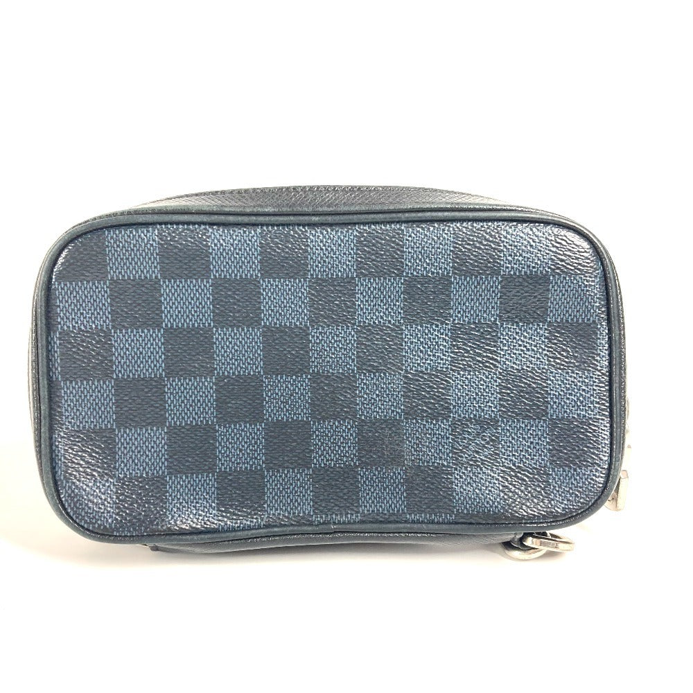 LOUIS VUITTON Clutch bag N63504 Damier Cobalt Canvas Navy Damier Cobalt Portefeuille Zippy Soft unisex(Unisex)