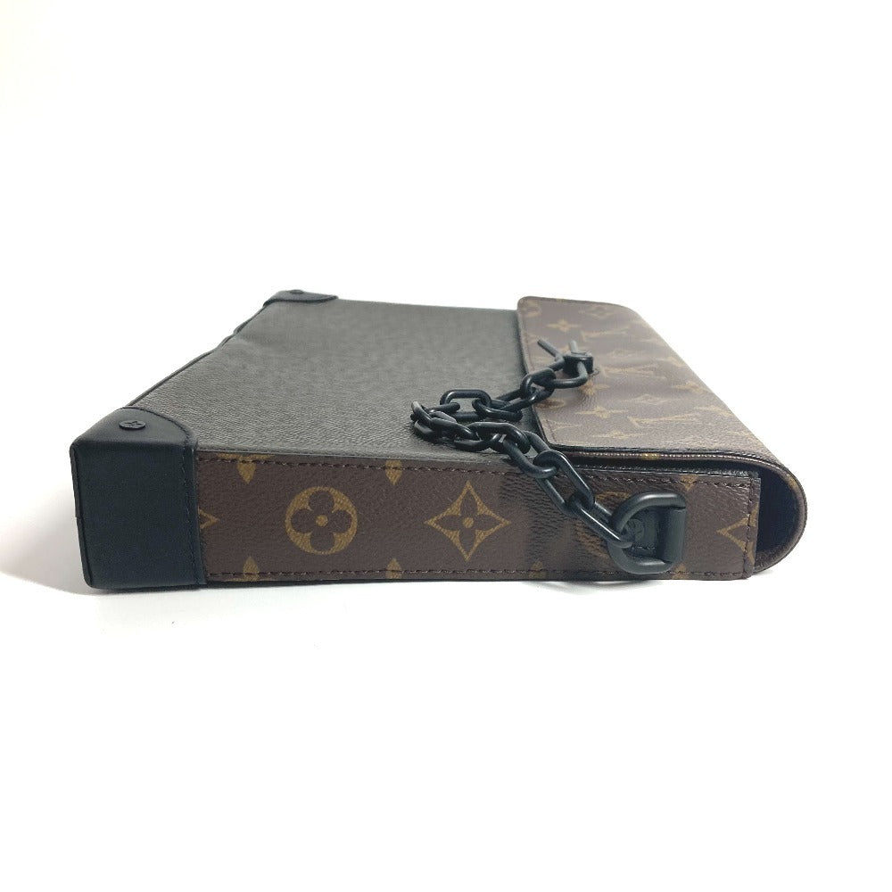 LOUIS VUITTON Clutch bag M30583 Taiga Leather, Monogram Canvas khaki Taiga Monogram Pochette steamer mens